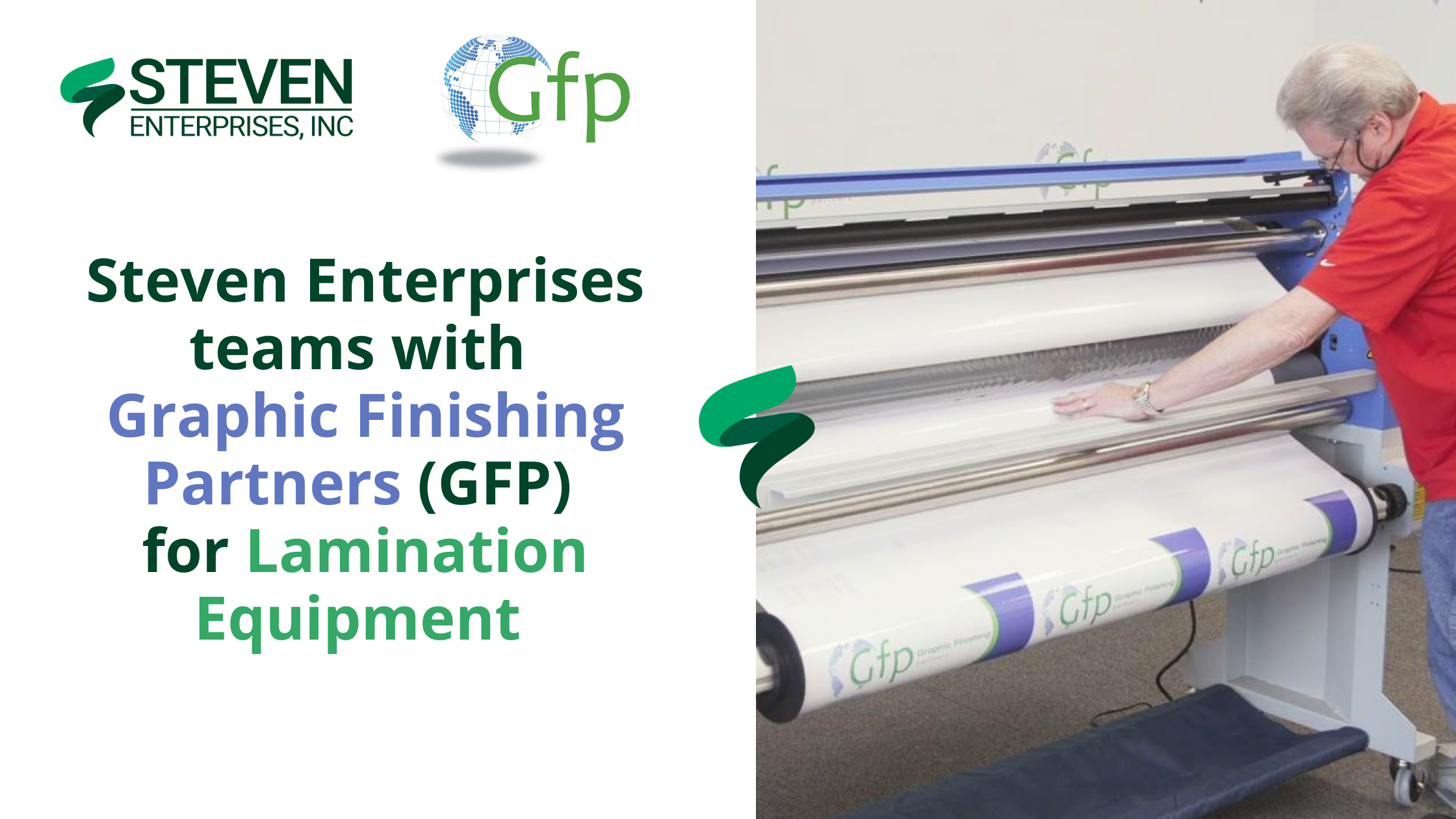 Gfp laminator machines are the perfect complement to the latest wide format inkjet printers. Find out more about the proven to shorten production time, increase profitability, & professional results.